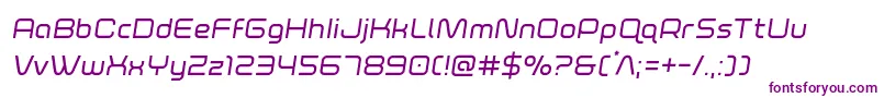 foxontherunsemital Font – Purple Fonts on White Background