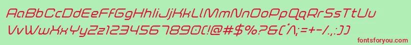 foxontherunsuperital Font – Red Fonts on Green Background