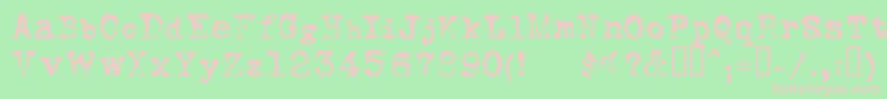 FOXSN    Font – Pink Fonts on Green Background