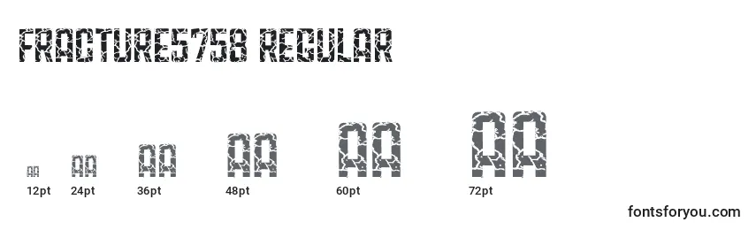 Fracture5758 Regular (127116) Font Sizes