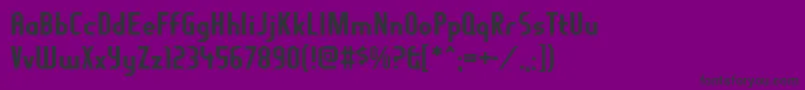 Czcionka fragile bombers – czarne czcionki na fioletowym tle