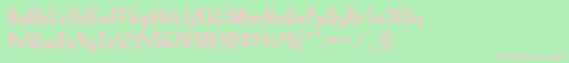 fragile bombers Font – Pink Fonts on Green Background