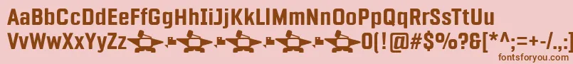 Police Fragua Bold – polices brunes sur fond rose