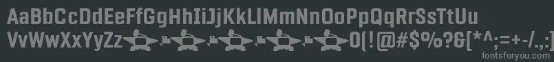 Police Fragua Bold – polices grises sur fond noir