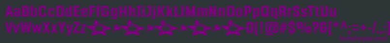 Шрифт Fragua Bold – фиолетовые шрифты на чёрном фоне
