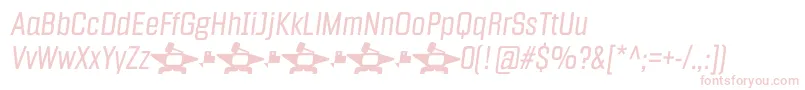 Fragua Light Italic Font – Pink Fonts on White Background