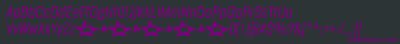 Fragua Light Italic Font – Purple Fonts on Black Background