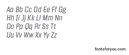 Überblick über die Schriftart Fragua Light Italic