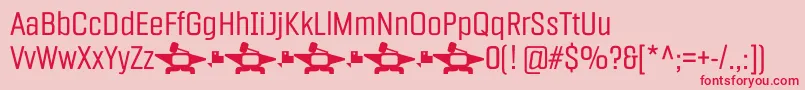Fragua Light Font – Red Fonts on Pink Background