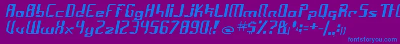 Więcej informacji o czcionce frak Czcionka frak – niebieskie czcionki na fioletowym tle