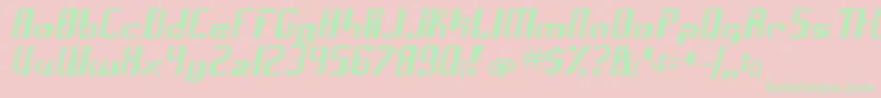 Шрифт frak – зелёные шрифты на розовом фоне