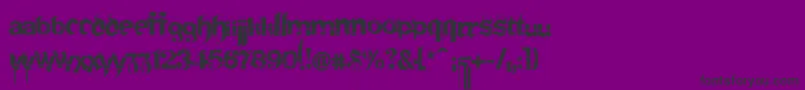 FRAKS    Font – Black Fonts on Purple Background