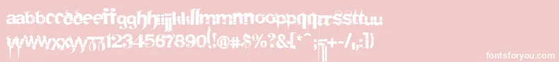 FRAKS    Font – White Fonts on Pink Background