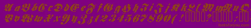 FRAKT    Font – Brown Fonts on Purple Background