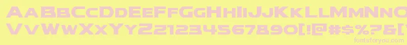 Modithorson Font – Pink Fonts on Yellow Background