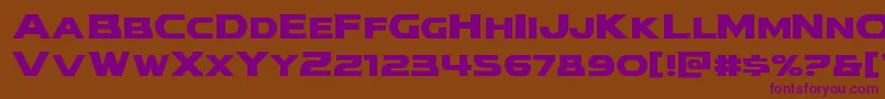 Modithorson Font – Purple Fonts on Brown Background