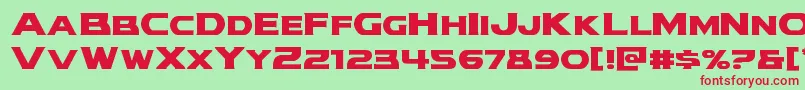 Modithorson Font – Red Fonts on Green Background