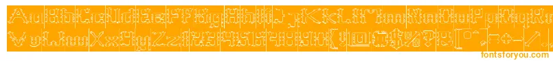 Frame Work Hollow Inverse Font – Orange Fonts