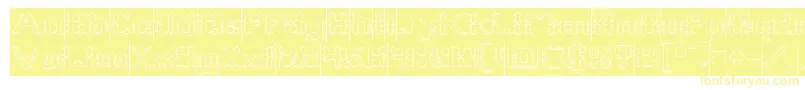 Frame Work Hollow Inverse Font – Yellow Fonts