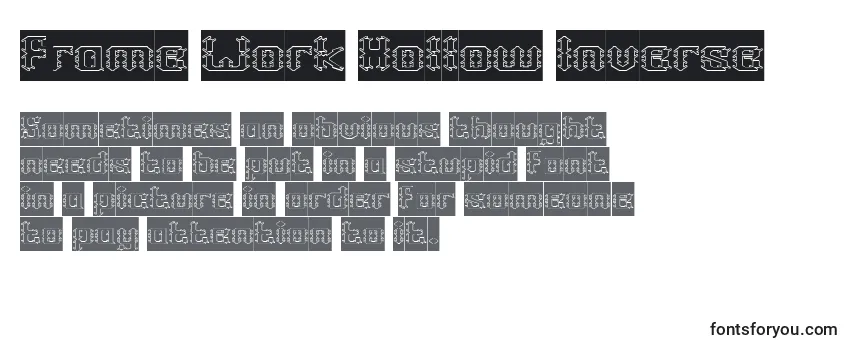 Frame Work Hollow Inverse-fontti