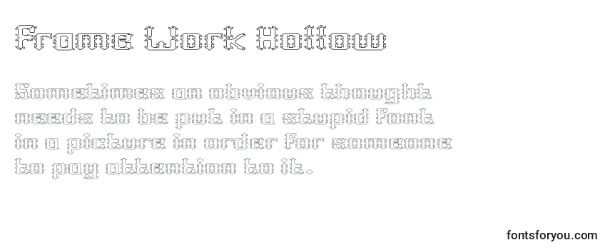 Frame Work Hollow-fontti