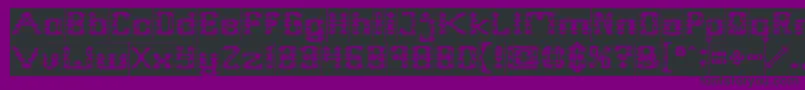 Frame Work Inverse Font – Black Fonts on Purple Background