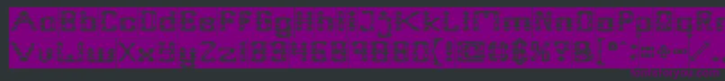 Frame Work Inverse Font – Purple Fonts on Black Background