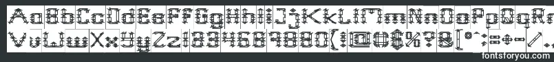 fuente Frame Work Inverse – Fuentes Blancas Sobre Fondo Negro