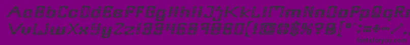Frame Work Italic Font – Black Fonts on Purple Background