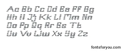 Czcionka Frame Work Italic