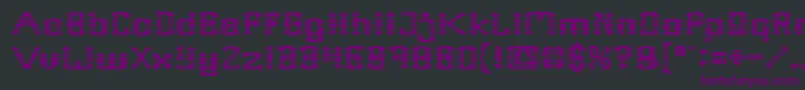 Frame Work Font – Purple Fonts on Black Background