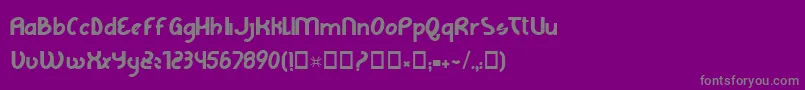 Шрифт LageGrafica – серые шрифты на фиолетовом фоне