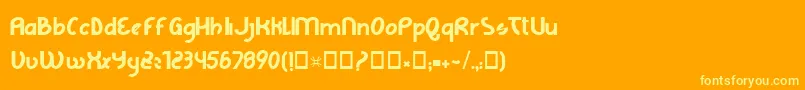 En savoir plus sur la police LageGrafica Police LageGrafica – polices jaunes sur fond orange