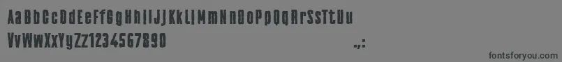 Шрифт Frankenstainer Demo Font – чёрные шрифты на сером фоне