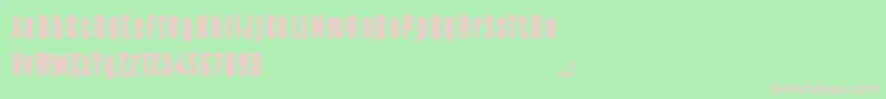 Fonte Frankenstainer Demo Font – fontes rosa em um fundo verde