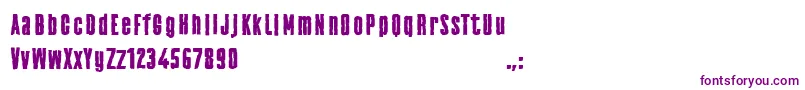 Frankenstainer Demo Font Font – Purple Fonts on White Background