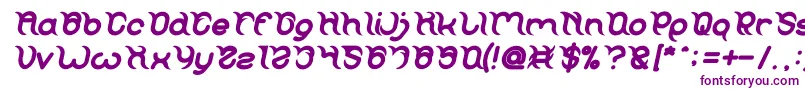 FRANKENSTEIN MONSTER Bold Italic-fontti – violetit fontit valkoisella taustalla