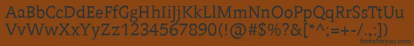 Contra ffy Font – Black Fonts on Brown Background