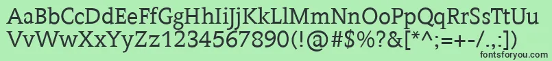 Contra ffy Font – Black Fonts on Green Background