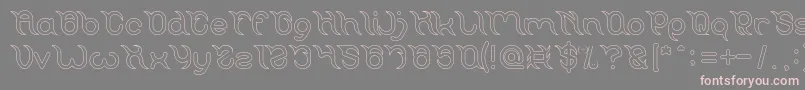 Шрифт Frankenstein Monster Hollow – розовые шрифты на сером фоне