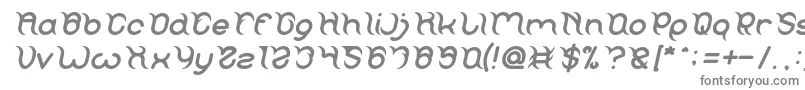 Czcionka FRANKENSTEIN MONSTER Italic – szare czcionki na białym tle
