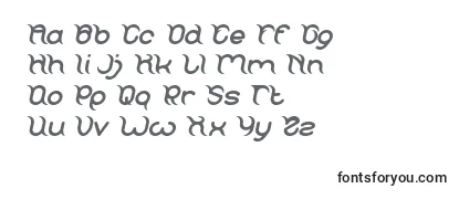 Überblick über die Schriftart FRANKENSTEIN MONSTER Italic