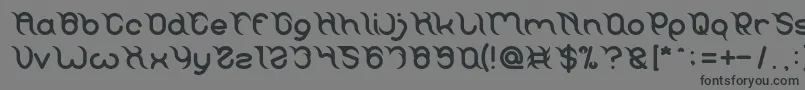 フォントFRANKENSTEIN MONSTER – 黒い文字の灰色の背景