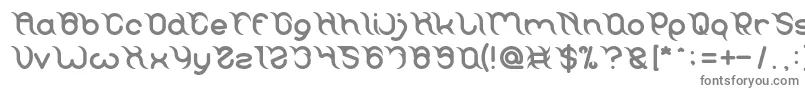 フォントFRANKENSTEIN MONSTER – 白い背景に灰色の文字