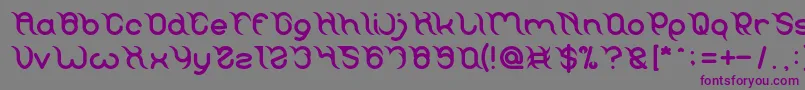 FRANKENSTEIN MONSTER-Schriftart – Violette Schriften auf grauem Hintergrund