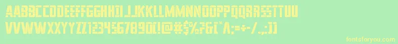 franknplank Font – Yellow Fonts on Green Background