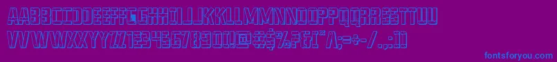Lisätietoja franknplank3dbold-fontista franknplank3dbold-fontti – siniset fontit violetilla taustalla