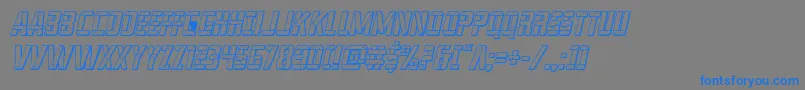 Weitere Informationen zur franknplank3dboldital-Schriftart franknplank3dboldital-Schriftart – Blaue Schriften auf grauem Hintergrund
