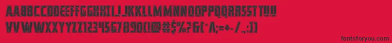 franknplankacad Font – Black Fonts on Red Background