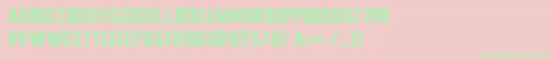 franknplankacad Font – Green Fonts on Pink Background